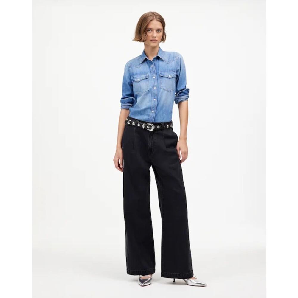 Madewell Harlow Wide Leg Jean Airy Denim Sz 25